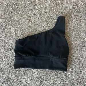 One-Shoulder Black Women’s Lululemon Bra. Size 4.